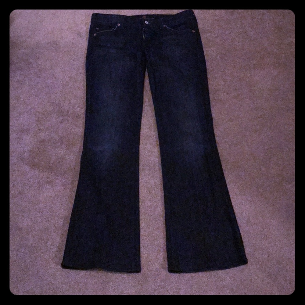 7 bootcut jeans in a dark wash